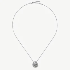 Online Spiral Mini Pendant Chain Necklace Women Necklaces