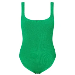 Square Neck Crinkle Swimsuit Women Swimwear & Beachwear