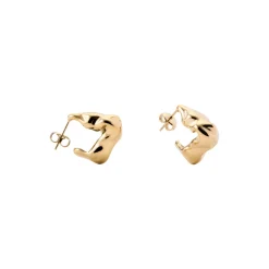 Hot Square Textured Statement Hoops Women Earrings