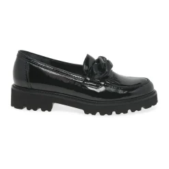 Best Squeeze Chain-Detail Patent Loafers Women Loafers