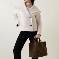 St Barths Medium Woven Tote Bag Women Top Handle Bags|Tote Bags