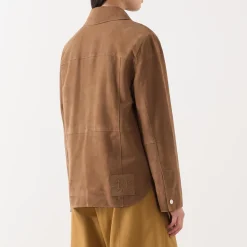 Outlet Stallo Suede Overshirt Women Coats & Jackets
