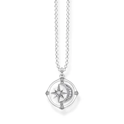 New Star & Moon Silver Necklace Women Necklaces