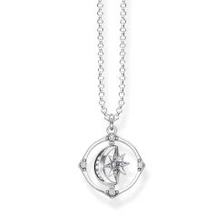 New Star & Moon Silver Necklace Women Necklaces