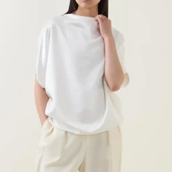 Best Stella Draped Blouse Women Tops