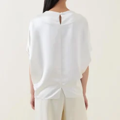 Best Stella Draped Blouse Women Tops
