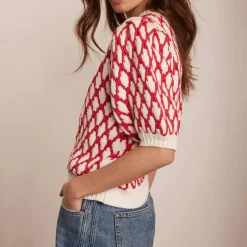 Clearance Stitch Detail Knitted Top Women Sweaters & Cardigans