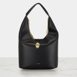 Online Stone Lock Slouchy Hobo Bag Women Shoulder Bags