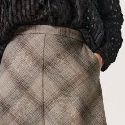 Storie Check Skirt Women Skirts