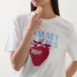 Best Strawberry Graphic Logo T-Shirt Women Tops