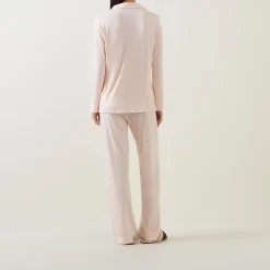 Online Stretch Long Pyjama Set Women Sleepwear