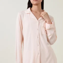 Online Stretch Long Pyjama Set Women Sleepwear