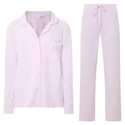 Clearance Stretch Rib Long Pyjama Set Women Sleepwear