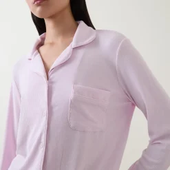Clearance Stretch Rib Long Pyjama Set Women Sleepwear