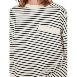 Outlet Stripe Sweatshirt Women Sweatshirts & Hoodies