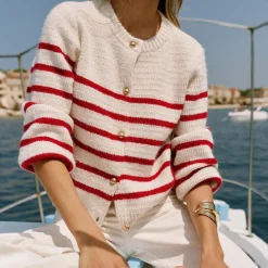 Hot Striped Cardigan Women Sweaters & Cardigans