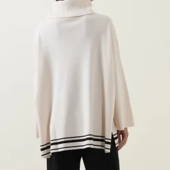 Best Striped Hem Turtleneck Sweater Women Sweaters & Cardigans