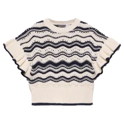 Best Striped Knit Top Women Sweaters & Cardigans