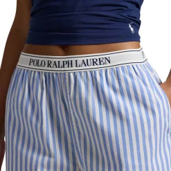 Sale Striped Logo Pyjama Bottoms Women Sleepwear