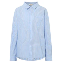 Sale Striped Oversized Shirt Women Tops