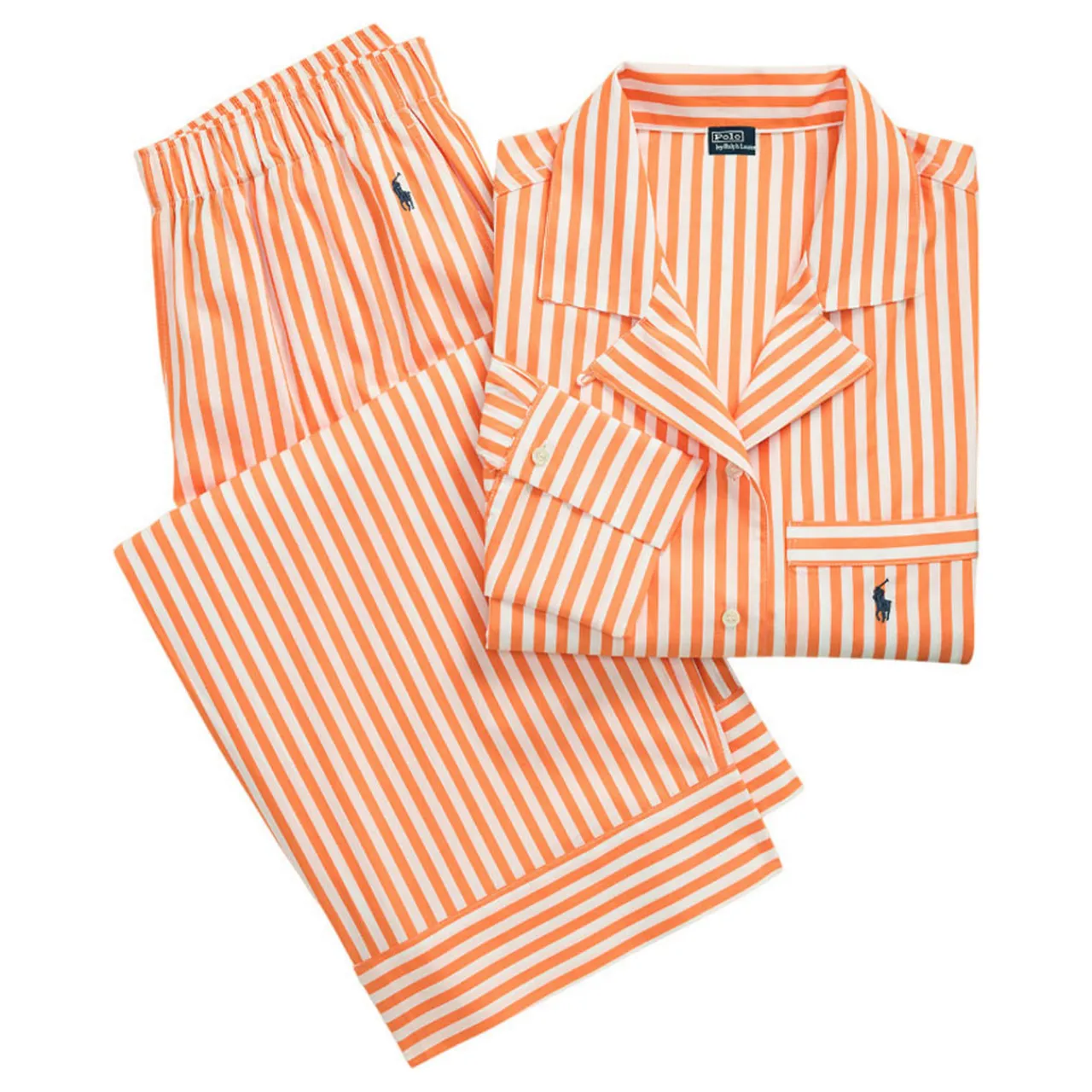 Clearance Striped Pony Logo Pyjama Set Women Sleepwear