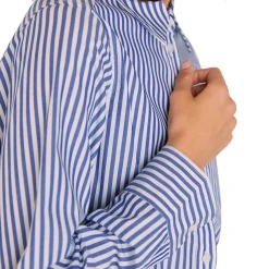 Clearance Striped Relaxed Fit Shirt Women Tops