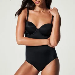 Best Suit Your Fancy Medium Control Strapless Cupped Brief Bodysuit Women Shapewear
