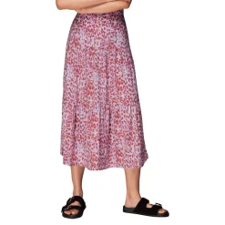 New Summer Cheetah Tiered Skirt Women Skirts