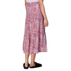 New Summer Cheetah Tiered Skirt Women Skirts