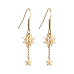 Sale Sun and Stars Drop Earrings Women Earrings