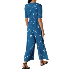 Best Sun Bleached Floral Jumpsuit Women Jumpsuits