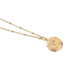 Online Sun Moon & Stars Locket Necklace Women Necklaces