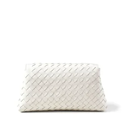 Online Sunrise Sunset Leather Weave Clutch Women Clutch Bags