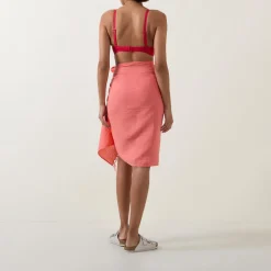 New Sunset Frayed-Edge Sarong Women Swimwear & Beachwear