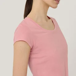 Online Supima Cotton Scoop Neck Tee Women Tops