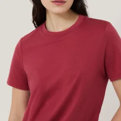 Hot Supima Solid T-Shirt Women Tops