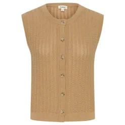 Best Susanna Buttoned Knit Top Women Sweaters & Cardigans