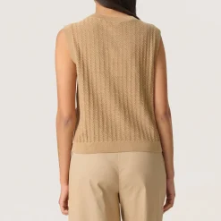 Best Susanna Buttoned Knit Top Women Sweaters & Cardigans