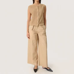 Best Susanna Buttoned Knit Top Women Sweaters & Cardigans