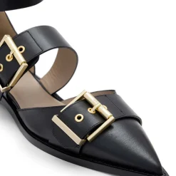 Sale Sutton Buckle Leather Flats Women Flats