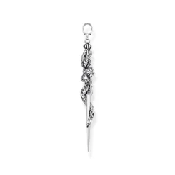 Online Sword & Snake Sterling Silver Pendant Women Charms