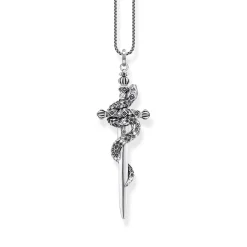 Online Sword & Snake Sterling Silver Pendant Women Charms