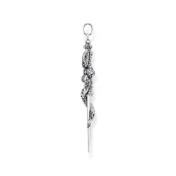 Online Sword & Snake Sterling Silver Pendant Women Charms