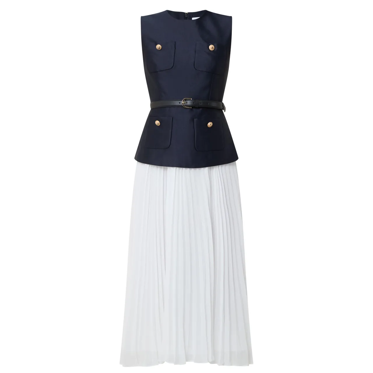 Sale Taffeta Pleated Flared Dress Women Dresses|Mother Of The Bride