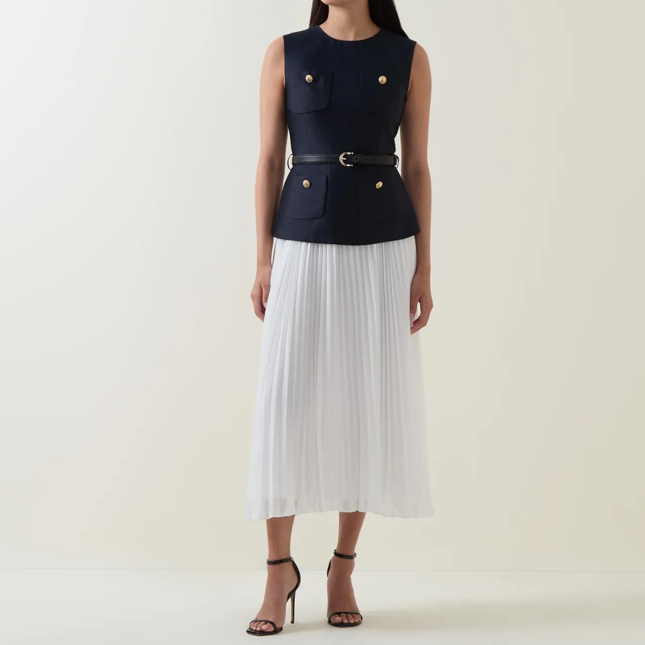 Sale Taffeta Pleated Flared Dress Women Dresses|Mother Of The Bride