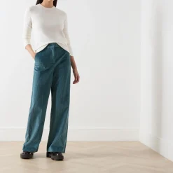 Clearance Tania Straight Leg Corduroy Trousers Women Trousers & Shorts