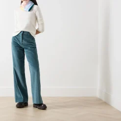 Clearance Tania Straight Leg Corduroy Trousers Women Trousers & Shorts