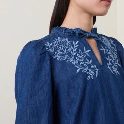 Sale Tasha Denim Mini Dress Women Dresses