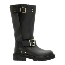 Outlet Tay Leather Biker Boots Women Boots