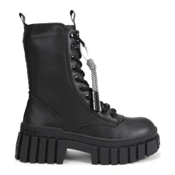 Clearance Tegan Lace-Up Two Biker Boots Women Boots